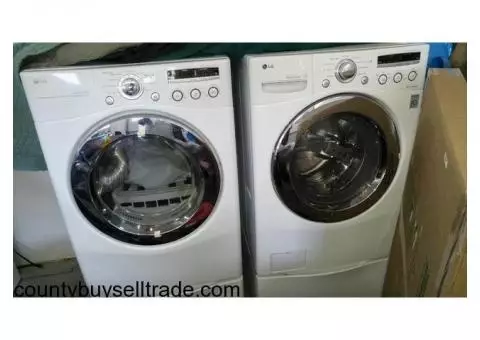LG washing machine and dryer