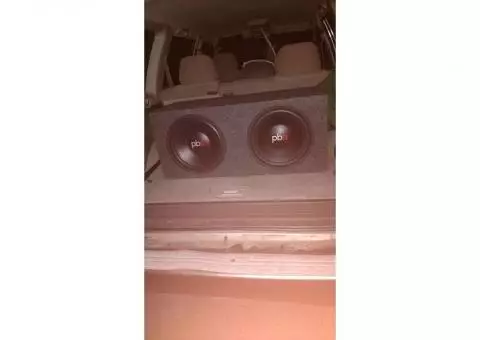 Twin 12" Pb subs with amp