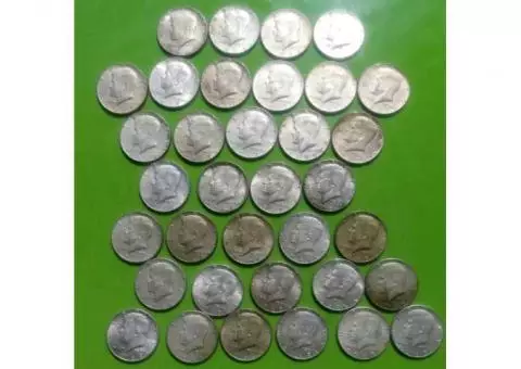 35  40% Silver Half Dollars 5.1763 ASW .999
